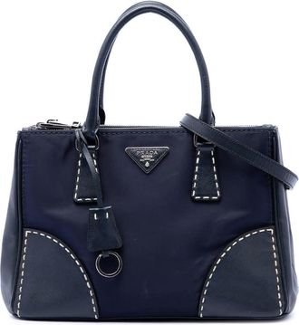 Prada Pre-owned Prada Small Tessuto and City Calf Hand Stitched Galleria Double Zip Satchel Ladies 37Z8ATTTPGR1JVQ8