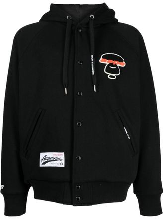 Aape By A Bathing Ape Moonface camo reversible hooded jacket - men - Cotton/Cotton/Polyester/Polyester/Cotton/Polyester/Cotton/Polyester - L