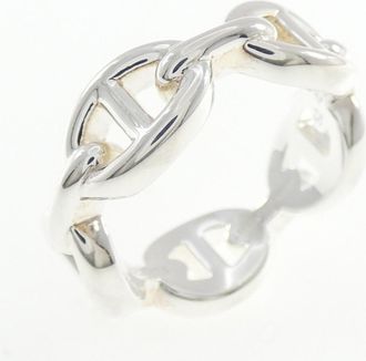 Herm&egrave;s Silver Silver 925 Band Ring (Pre-Owned)