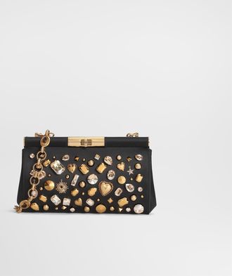 Dolce & Gabbana Marlene Shoulder And Crossbody Satin Bag With Embroidery - Woman Multi-colored Onesize