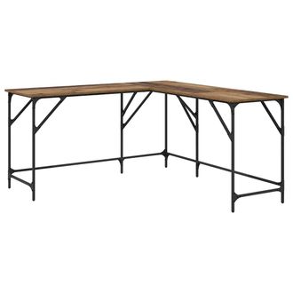 vidaXL Escritorio Madera Vieja 149 X 149 X 75 Cm Madera Contrachapada Vidaxl