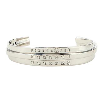 Maison Margiela Triple Logo Armband - unisex - Armbanden - Grijs - XL - Accessoires