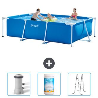 Intex Piscina Con Estructura Rectangular - 300x200x75 Cm - 6-piezas Scb84