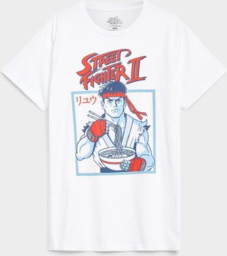 Djab Mens Street Fighter II graphic T-shirt