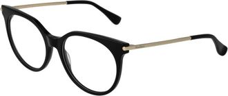 Max Mara Zwarte Vlinder Acetate Optische Monturen - Dames - Brillen - Zwart - ONE Size - Accessoires