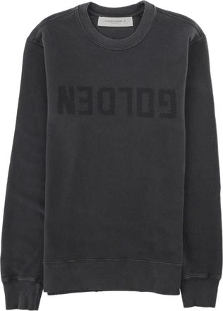 Golden Goose Regular Fit Tonal Text Cotton Sweatshirt