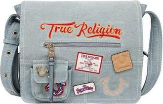 True Religion Multipatch Denim Messenger Bag at Nordstrom Rack