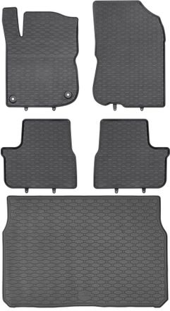 OEM Juego De Alfombrillas De Goma Para Coche Y Alfombrilla Para Maletero Peugeot 208 I Hatchback (de Marzo De 2012 A Mayo De 2019)