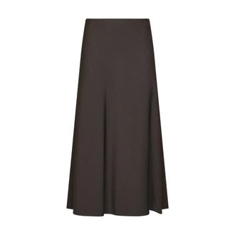 Brunello Cucinelli Dames, Rokken, Bruin, Maat: M Zijde