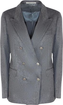 Tagliatore Parigi Blazer - Dames - Jassen - Grijs - Maat: 3XL Leer
