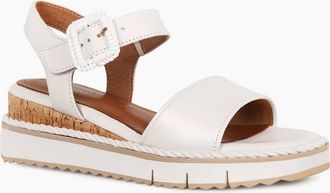 Tamaris Tamaris Womens Michi Womens Wedge Heel Sandals - White - Size: 7