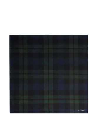 Fursac tartan pocket square - Black