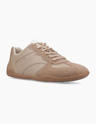 Hush Puppies Womens Hush Puppies Jovie Leather Womens LIGHT TAN Trainers - Brown - Size: 7