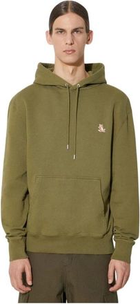 Maison Kitsun&eacute; Hoodies - Heren - Hoodies - Groen - S - Hoodies & sweatvesten