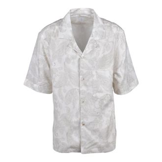 Eleventy Shirt - Heren - Korte mouwen Overhemden - Veelkleurig - XL - Katoen - Overhemden