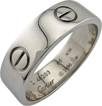 Cartier White Gold White Gold (18K) Band Ring (Pre-Owned)