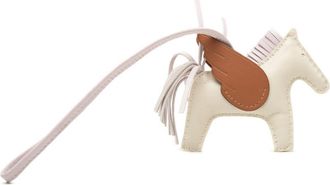 Herm&egrave;s Pre-owned Hermes Milo Lambskin and Swift Grigri Rodeo Pegase Bag Charm PM Ladies NUE1AOA19PWMK84Z