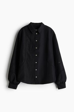 H&M Luftige Bluse - Schwarz