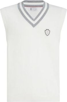 Brunello Cucinelli Cotton knit vest in Panama at Nordstrom, Size Xxx-Large Eu