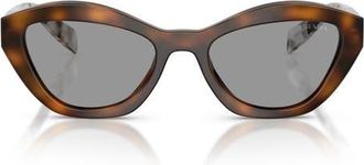 Prada 52mm Butterfly Sunglasses in Juniper Tortoise /Grey at Nordstrom