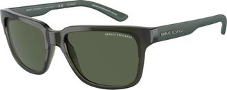 A|X Armani Exchange Polarized Dark Green Sport Mens Sunglasses AX4026S 83419A 56