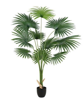 Safavieh Faux 72In Potted Palm Tree
