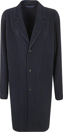 Issey Miyake Basics Jas - Heren - Mantel - Bruin - M - Polyester - Jassen