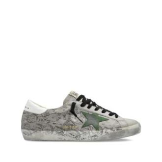 Golden Goose Zapatillas Super-Star con estampado - Shoes - Hombre - Gris - 41 EU