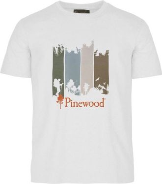 Pinewood Finnveden Recycled Outdoor T-Shirt T-Shirt f&uuml;r Herren | wei&szlig;