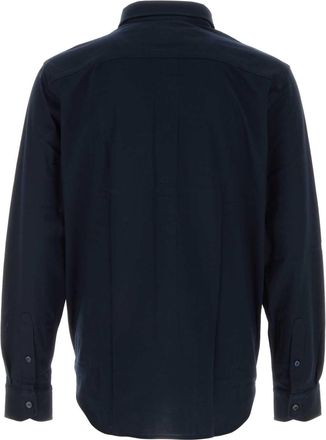 Brioni Mens Cotton Shirt Navy