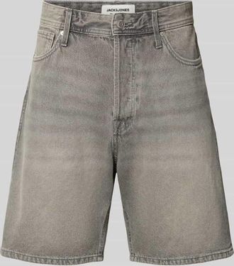 Jack & Jones Jack & Jones Loose Fit Jeansshorts mit Eingrifftaschen Modell TONY in Mittelgrau, Gr&ouml;&szlig;e XXL