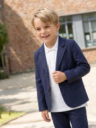 Vertbaudet Jungen Poloshirt, kurze &Auml;rmel wei&szlig;