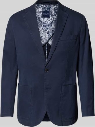 Christian Berg Regular Fit 2-Knopf-Sakko mit Eingrifftaschen in Marine, Gr&ouml;&szlig;e 52