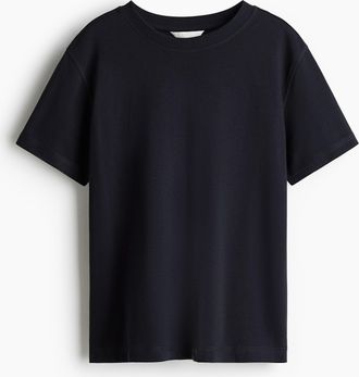 H&M Oversized Baumwoll-T-Shirt - Blue