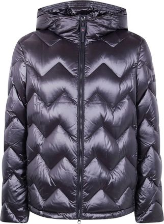 Peuterey Giacca trapuntata Honova con cappuccio e motivo chevron - Nero