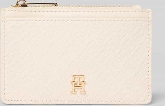Tommy Hilfiger Kartenetui in Lederoptik in Offwhite, Gr&ouml;&szlig;e 1