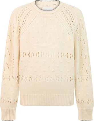 Isabel Marant Ronde hals trui - Dames - Ronde hals truien - Beige - S - Katoen - Truien & Vesten