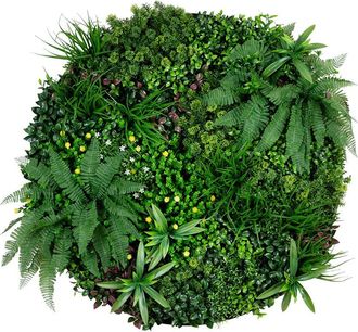 Nearly Natural Indoor/Outdoor Uv-Resistant Amalfi Coast Artificial Living Wall Art Panel In Frame