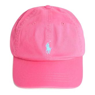 Polo Ralph Lauren Pony-embroidered Cotton Cap - female - Polo Ralph Lauren - Hats & Caps - Pink - ONE SIZE - Accessories