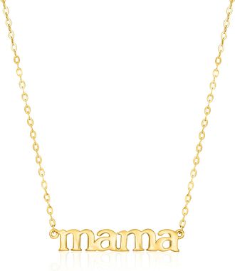 MAX + STONE 14k Yellow Gold mama Necklace