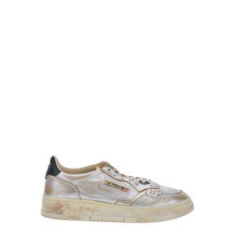 Autry Medalist Low Super Vintage - Dames - Sneakers - Grijs - 38 EU - Leer - Schoenen