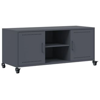 vidaXL Mobile Tv Antracite 100,5x39x43,5 Cm Acciaio - Vidaxl
