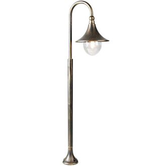 QAZQA Smart Outdoor Lantern Antique Gold 125 cm IP44 Incl. WiFi A60 - Daphne