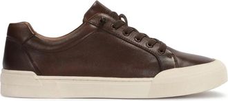 Kazar Bruine leren herensneakers - Heren - Sneakers - Bruin - 42 EU - Leer - Schoenen