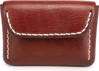 OLD TREND Canna Genuine Leather Compact Card Holder in Brown at Nordstrom