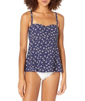 Seafolly Remix Dd Trapeze Tankini In Indigo