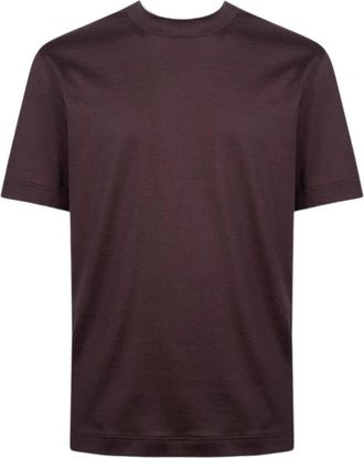 Eleventy T-shirt met ronde hals - Heren - T-shirts - Rood - L - Tops