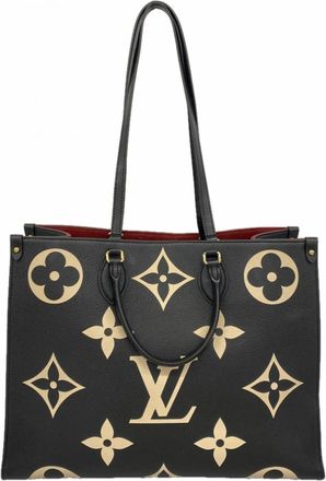 Louis Vuitton Beige Black Tote Bag (Pre-Owned)
