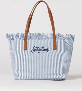 MC2 Saint Barth Borsa in cotone con logo ricamato