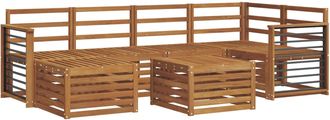 vidaXL Juegos De Sof&aacute;s Natural Madera De Acacia S&oacute;lida Vidaxl